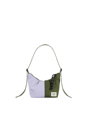 Load image into Gallery viewer, Reliée Studio Olga crossbody bag - green and lilac
