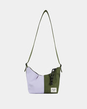 Load image into Gallery viewer, Reliée Studio Olga crossbody bag - green and lilac
