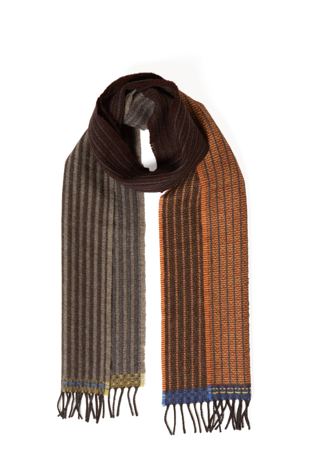 Wallace Sewell - Merino Lambswool scarf - Chatham leather