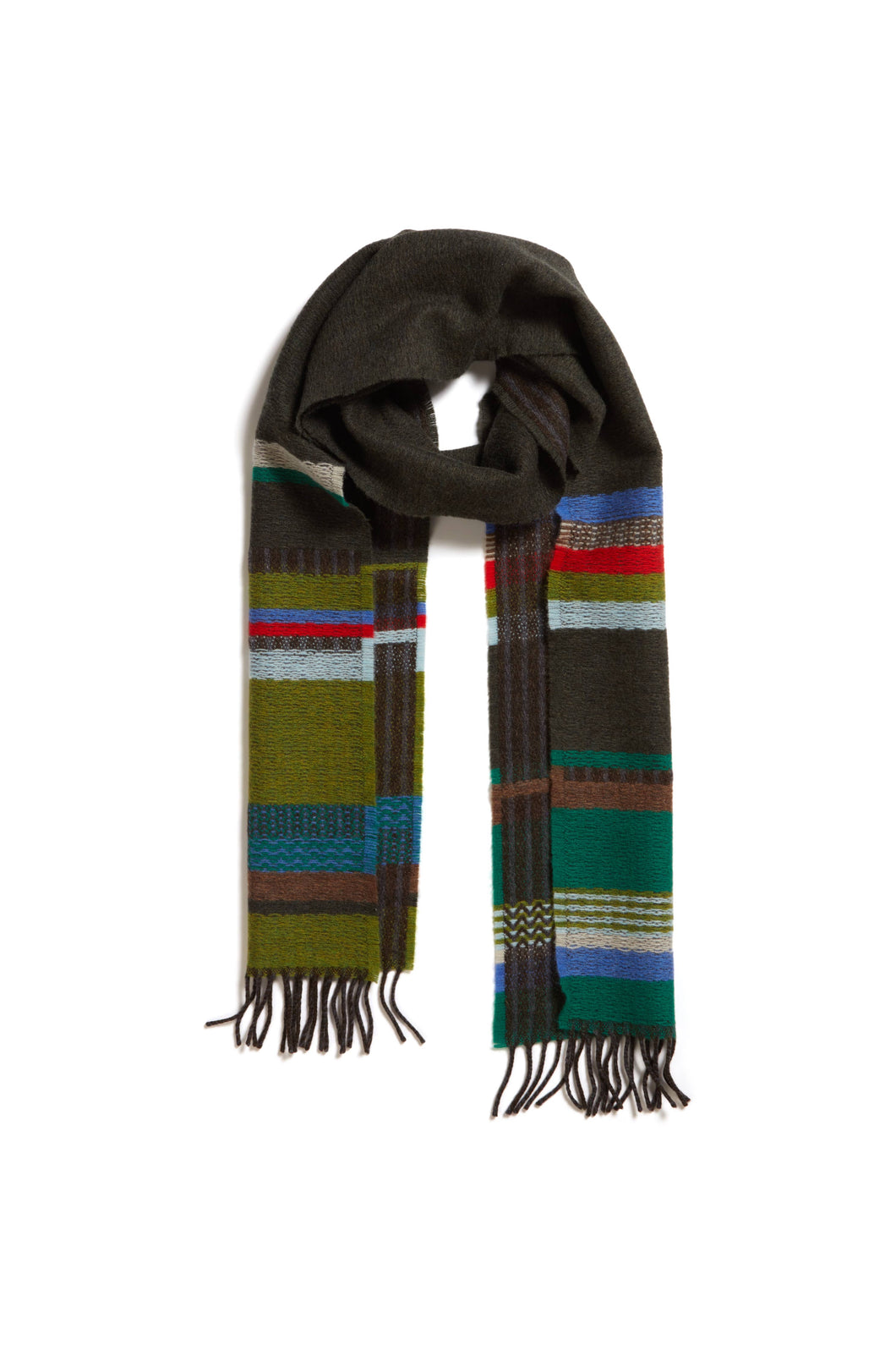 Wallace Sewell - Merino Lambswool scarf - Darland Green