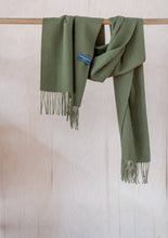 Load image into Gallery viewer, TBCo Lambswool Oversized Scarf in Olive
