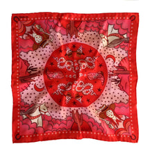 Load image into Gallery viewer, Cowgirl unisex 44cm neckerchief scarf or pocket square by Su Owen
