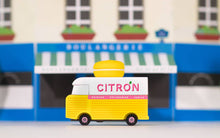 Load image into Gallery viewer, Candyvan - Yellow Macaron Van - Wooden Diecast Toy Car
