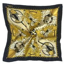 Load image into Gallery viewer, Night Circus unisex 44cm neckerchief scarf or pocket square by Su Owen
