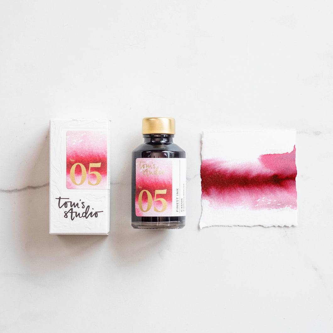 Tom's Studio - Fountain Pen Ink - Cassis red 05