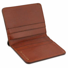 Load image into Gallery viewer, Escuyer cognac Tuscan leather Slim Wallet, handmade in Portugal
