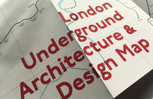 Load image into Gallery viewer, Blue Crow Media - London Underground Architecture &amp; Design Map
