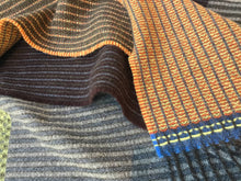 Load image into Gallery viewer, Wallace Sewell - Merino Lambswool scarf - Chatham leather
