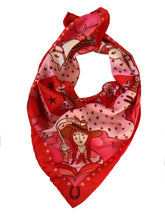 Load image into Gallery viewer, Cowgirl unisex 44cm neckerchief scarf or pocket square by Su Owen
