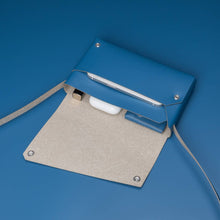 Load image into Gallery viewer, Lemur blue recycled leather S BAG
