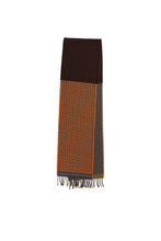 Load image into Gallery viewer, Wallace Sewell - Merino Lambswool scarf - Chatham leather
