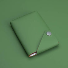 Load image into Gallery viewer, Lemur FOLD green Recycled Leather Travel WALLET
