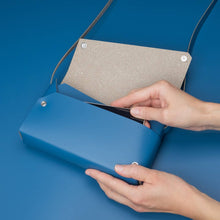 Load image into Gallery viewer, Lemur blue recycled leather S BAG
