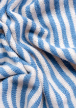 Load image into Gallery viewer, TBCo Merino Triangle Scarf in Blue Stripe
