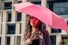 Load image into Gallery viewer, Blunt Metro Collapsible Compact Umbrella - Pink
