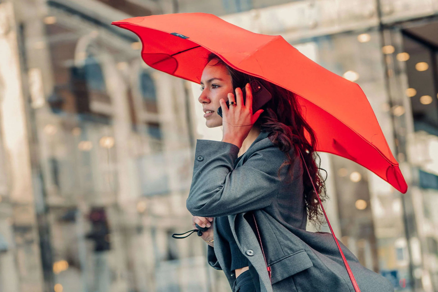 Blunt Metro Collapsible Compact Umbrella - Cherry Red