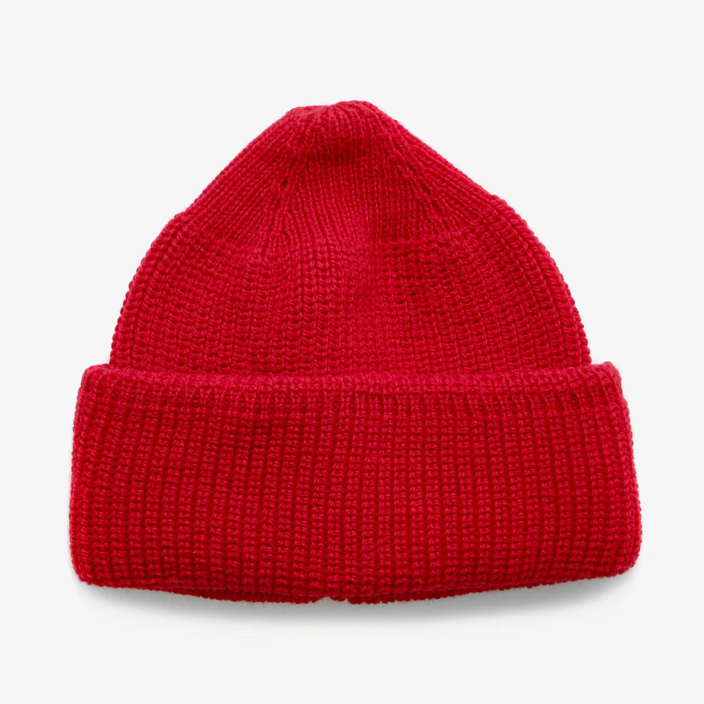 Merino Wool Service Watchcap Beanie - Cousteau / Zissou Red