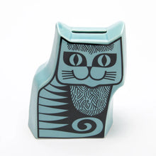 Load image into Gallery viewer, Magpie x Hornsea Moneybox - Grinning Cat in Teal
