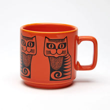 Load image into Gallery viewer, Magpie x Hornsea Mug - Grinning Cat in Orange
