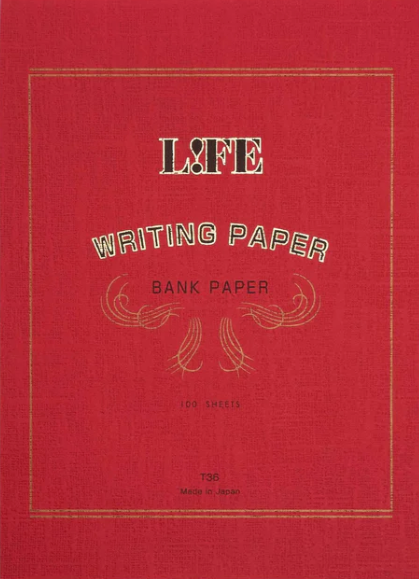 Life Japan - 'Bank' Writing Paper