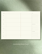 Load image into Gallery viewer, Grid Weekly Planner Notebook / Vita Series-Pale Green
