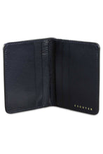 Load image into Gallery viewer, Escuyer blue Tuscan leather Slim Wallet, handmade in Portugal
