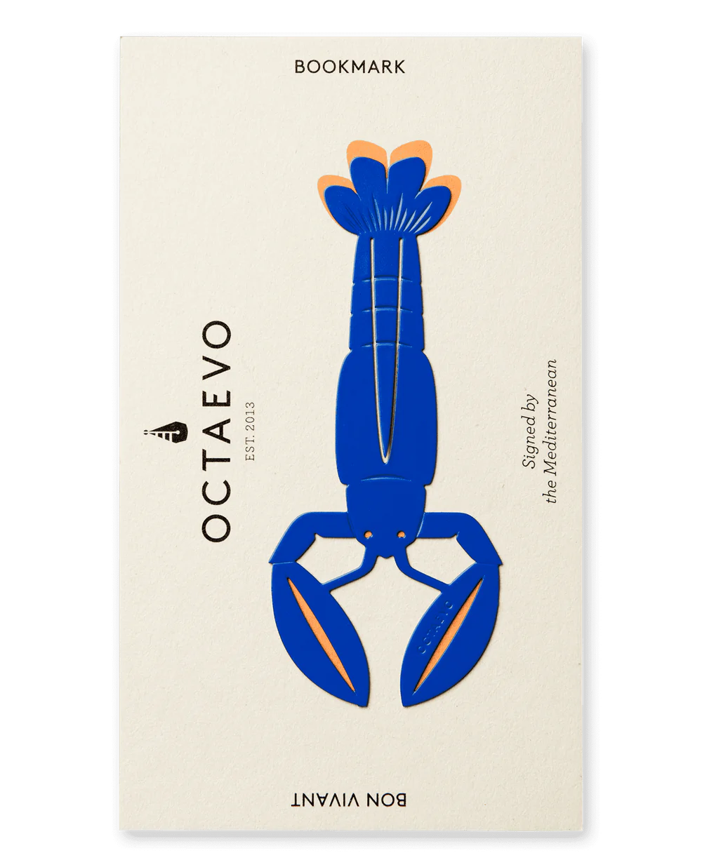 Bookmark - Bon Vivant Lobster in Blue - by Octaevo Barcelona