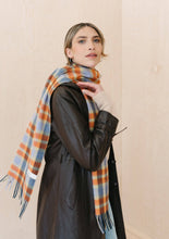 Load image into Gallery viewer, TBCo Lambswool Scarf in Lilac Multi Check
