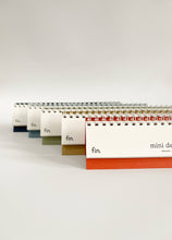 Load image into Gallery viewer, 2025 Mini Desk Calendar / minimal, modern &amp; pastel tones: Paprika
