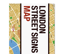 Load image into Gallery viewer, Blue Crow Media London Street Signs Map
