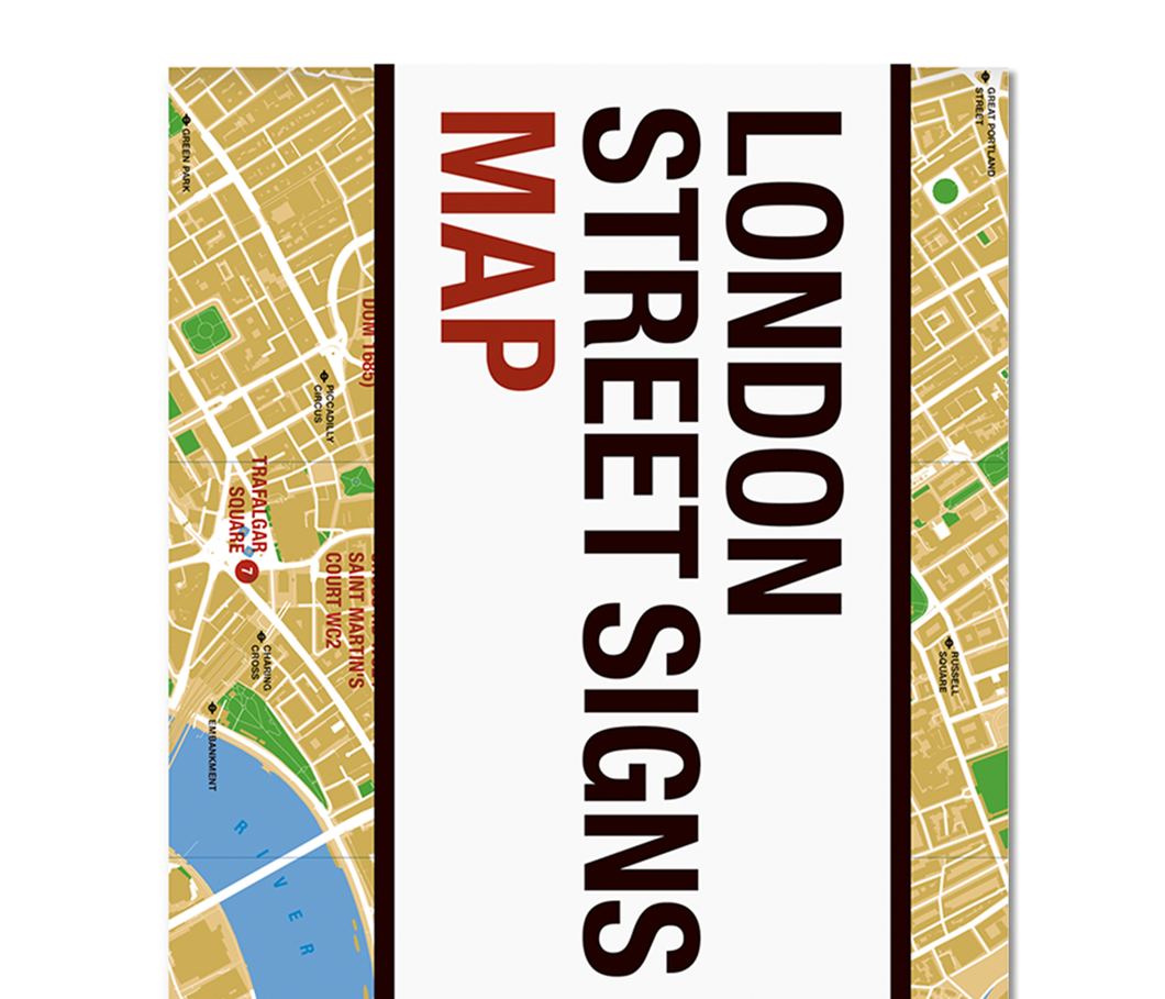 Blue Crow Media London Street Signs Map