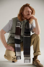 Load image into Gallery viewer, Wallace Sewell - Merino Lambswool Scarf - Nyack Brindle
