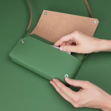 Load image into Gallery viewer, Lemur green recycled leather S BAG
