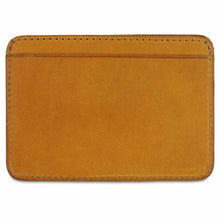 Load image into Gallery viewer, Escuyer mustard yellow Tuscan leather cardholder wallet, handmade in Portugal
