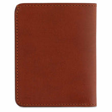 Load image into Gallery viewer, Escuyer cognac Tuscan leather Slim Wallet, handmade in Portugal
