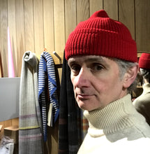 Load image into Gallery viewer, Merino Wool Service Watchcap Beanie - Cousteau / Zissou Red
